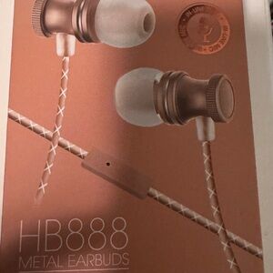 Entry HB888 Metal Earbuds - Brown